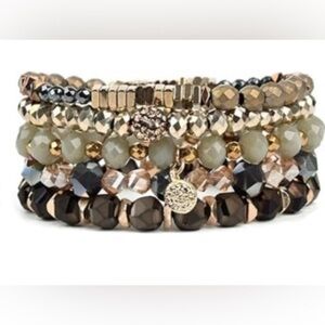 Bohemian glass beaded bracelets